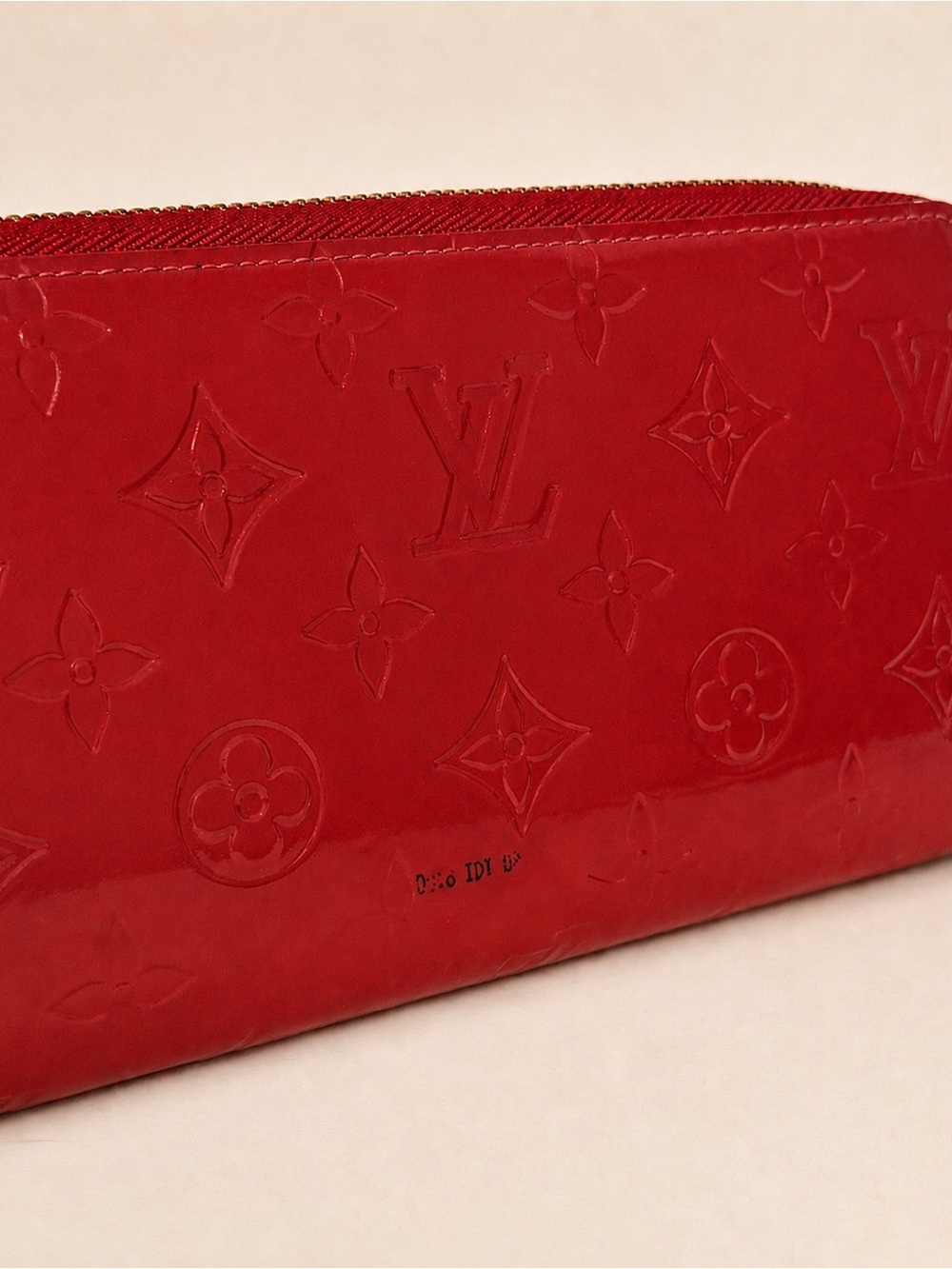 Louis Vuitton Monogram Vernis Zippy Wallet Red w/ Box - Picture 8 of 15